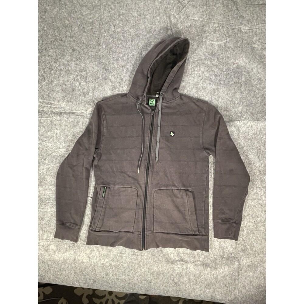 Hippy Tree Nomad Division Zip-Up Hoodie Grey Pockets See Pics For Measurements